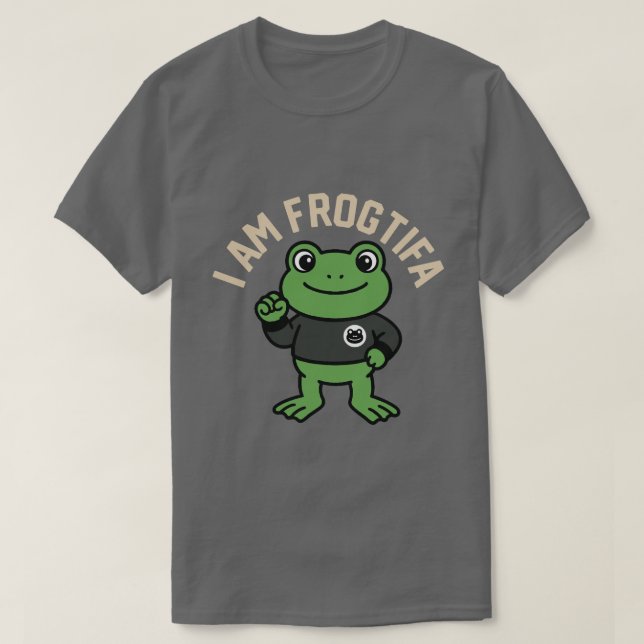 Camiseta Funny I AM FROGTIFA Portland Frog Meme  (Diseño del anverso)