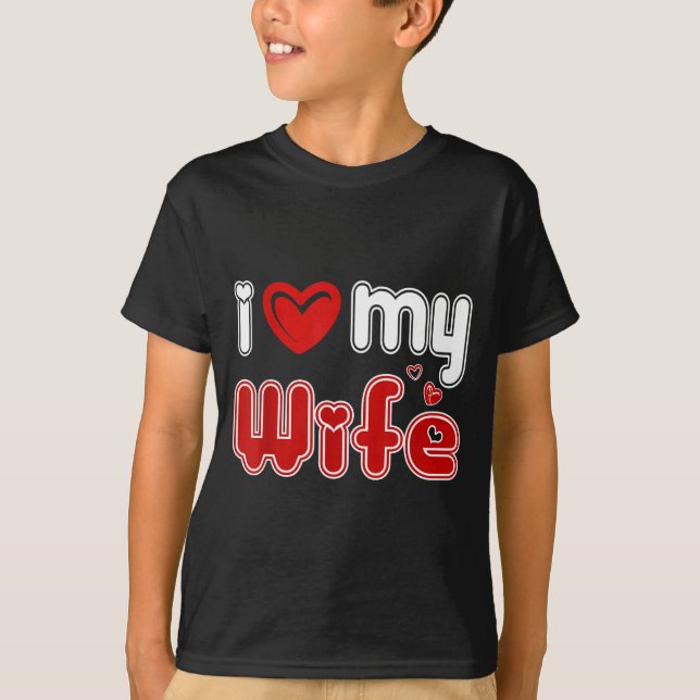 Camiseta Funny I Love My Wife  (Anverso)