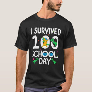 Camiseta Funny I-Survived 100 días-escuela mascarada-Unicor