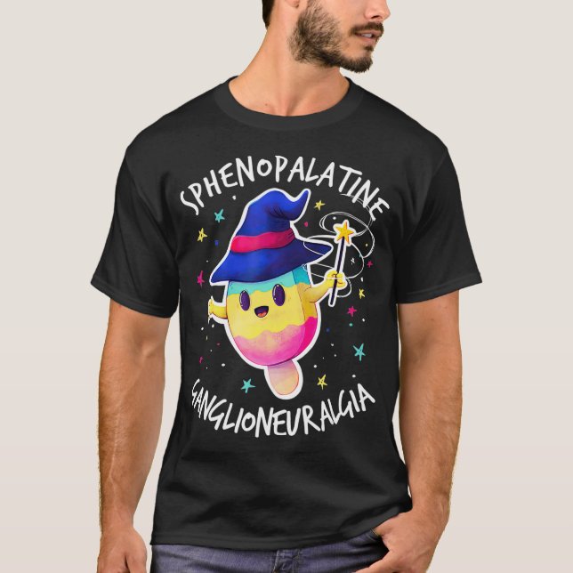 Camiseta Funny Ice Cream Brain Freeze Medical Terminology  (Anverso)