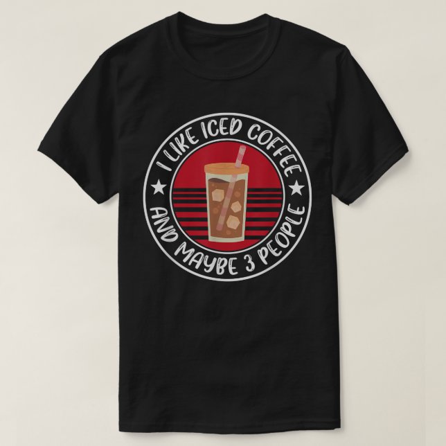 Camiseta Funny Iced Coffee Design Espresso Lover (Diseño del anverso)