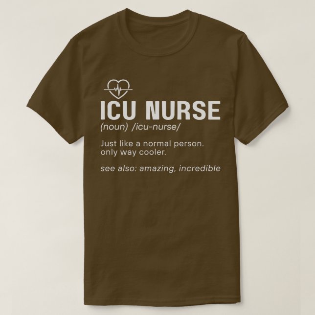 Camiseta Funny ICU Nurse Definition Hospital RN Medical Int (Diseño del anverso)