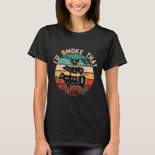 Camiseta Funny Id Fumar Ese Gracioso Parrillaje Retro De Ba
