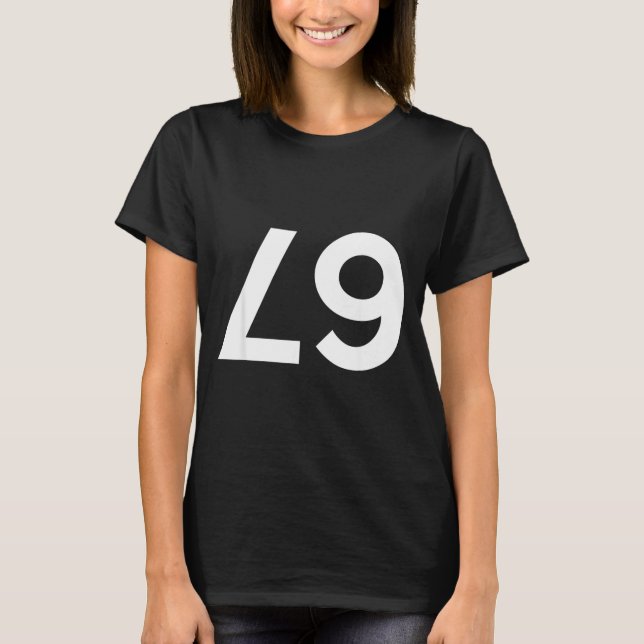 Camiseta Funny Ide Down Backwards 67 Meme  (Anverso)
