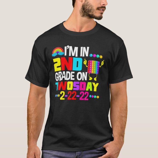 Camiseta Funny I'm In 2Nd Second Grade On Twosday February (Anverso)