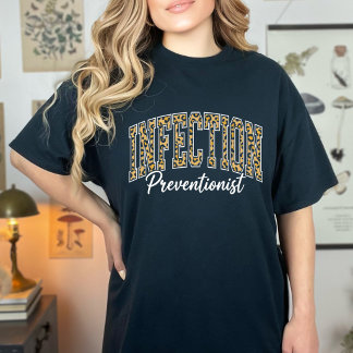 Camiseta Funny Infection Preventionist Leopard Print Medica