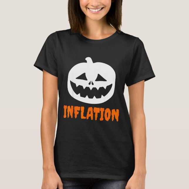 Camiseta Funny Inflation Halloween Costume Couple Matching  (Anverso)