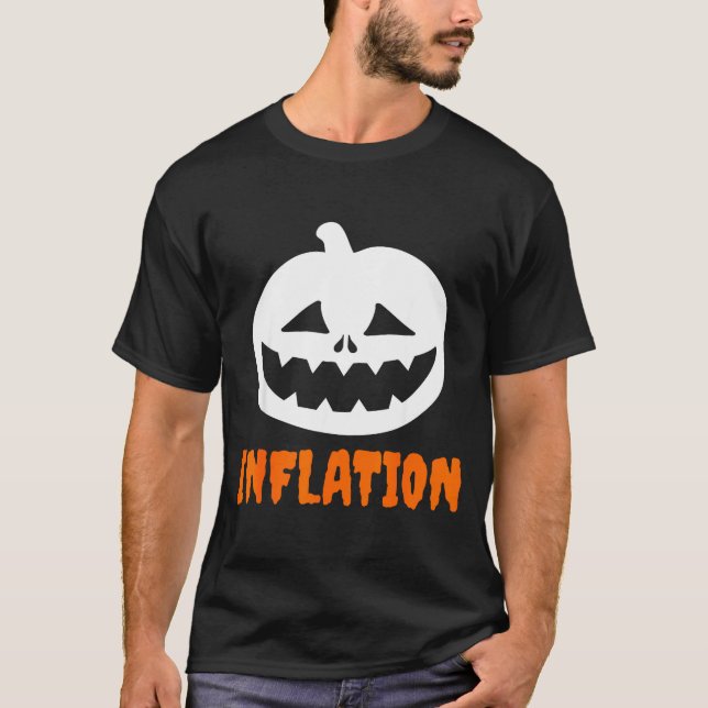 Camiseta Funny Inflation Halloween Costume Couple Matching  (Anverso)