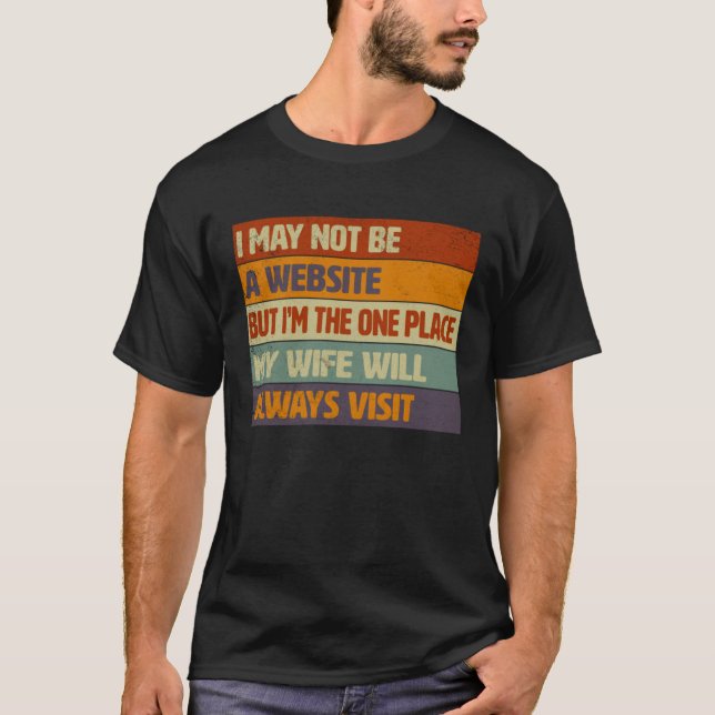 Camiseta Funny Internet Husband, Humor Quote For Him (Anverso)
