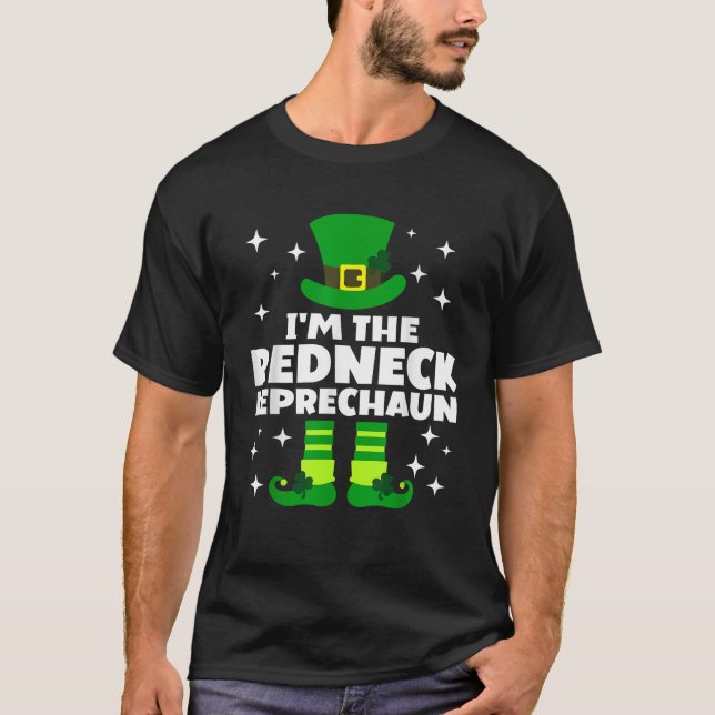 Camiseta Funny Irish Redneck Leprechaun Happy St Patricks D (Anverso)