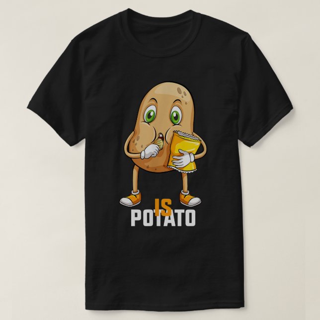 Camiseta Funny Is Potato As Seen On Late Night Television I (Diseño del anverso)