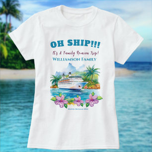 Camiseta Funny Island Cruise Ship Family Reunion