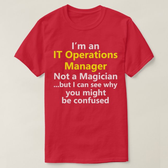 Camiseta Funny IT Manager Job Information Technology Carete (Diseño del anverso)