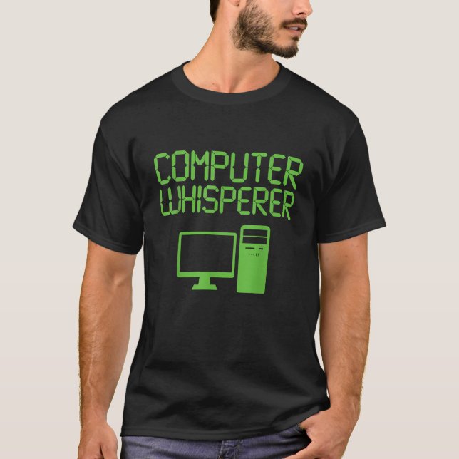 Camiseta Funny IT Nerd Computer Whisperer Genius Tee (Anverso)
