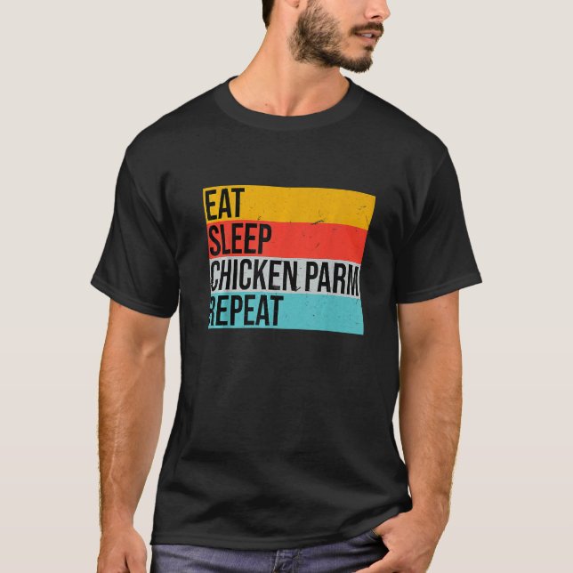 Camiseta Funny Italian Foodie Parmesan, Design For Chicken  (Anverso)