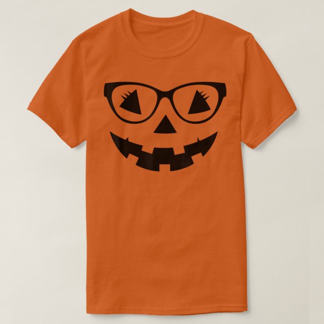 Camiseta Funny Jack O Lantern Face Pumpkin Halloween Costum (Diseño del anverso)