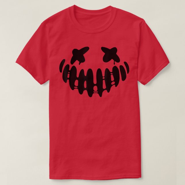 Camiseta Funny Jack O Lantern Face Pumpkin Scary Halloween (Diseño del anverso)