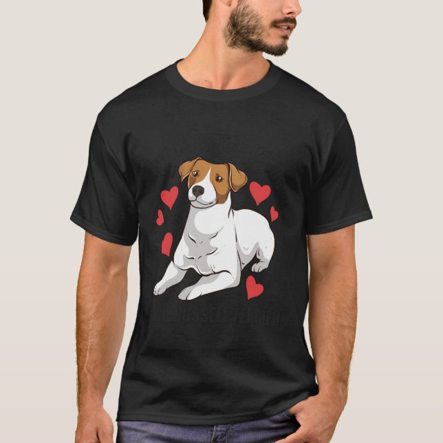 Camiseta Funny Jack Russel La Vida Es Mejor Con Jack Russe (Anverso)
