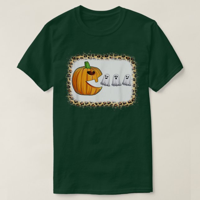 Camiseta Funny Jackolantern Pumpkin With Ghosts Halloween C (Diseño del anverso)