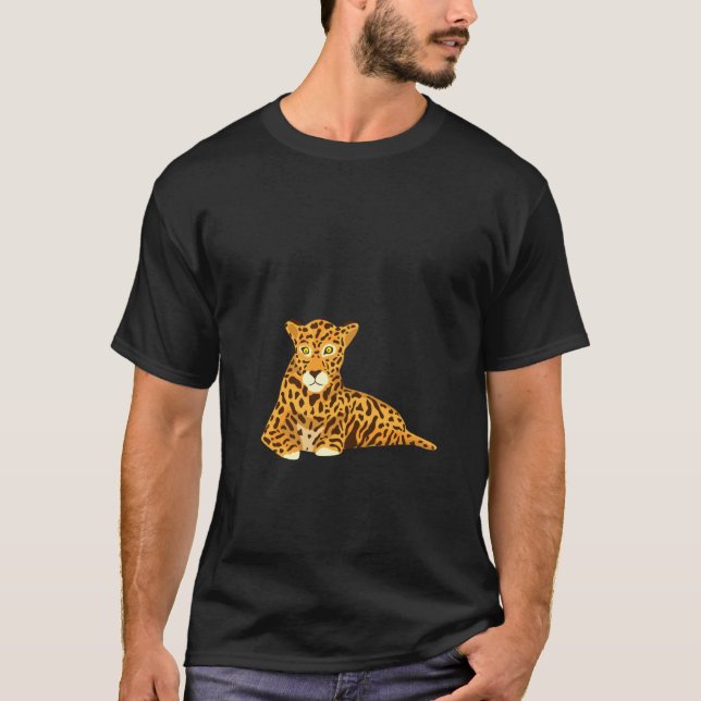 Camiseta Funny Jaguar Painting Pullover (Anverso)