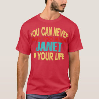Camiseta Funny Janet Personalizado Nombre Chiste Elemento T