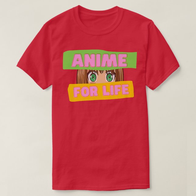 Camiseta Funny Japanese Anime  Anime for Life  Japan Cultur (Diseño del anverso)