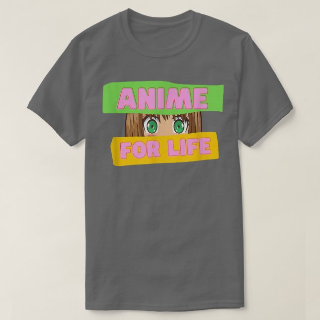 Camiseta Funny Japanese Anime  Anime for Life  Japan Cultur (Diseño del anverso)