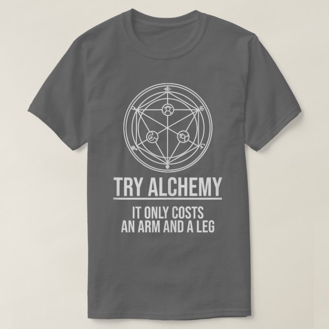 Camiseta Funny Japanese Anime Gift Try Alchemy  (Diseño del anverso)