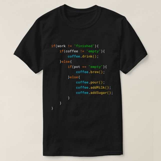 Camiseta Funny Java Programmer Coffee Coding Gift For Coder (Diseño del anverso)