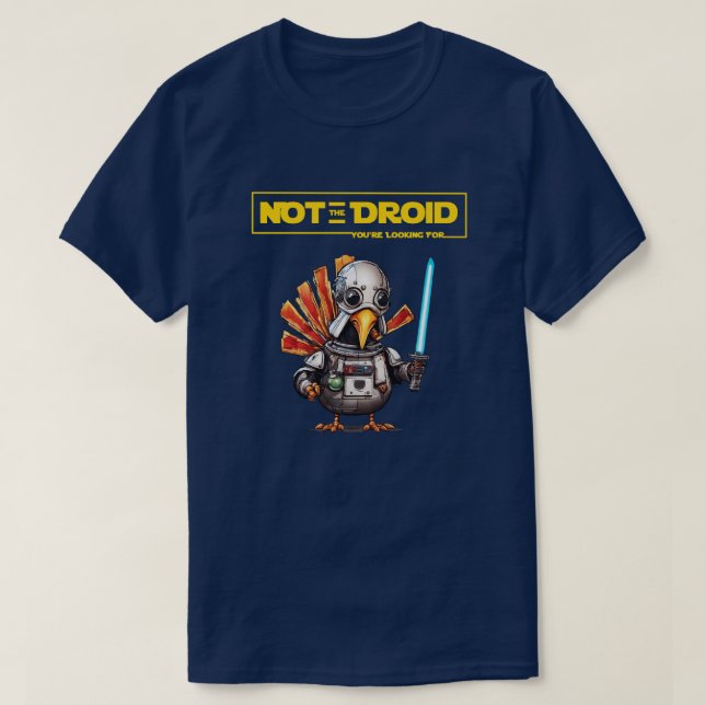 Camiseta Funny Jedi Turkey Droid (Diseño del anverso)