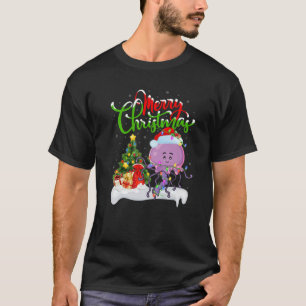 Camiseta Funny Jellyfish Lover Xmas Lighting Jellyfish Chri