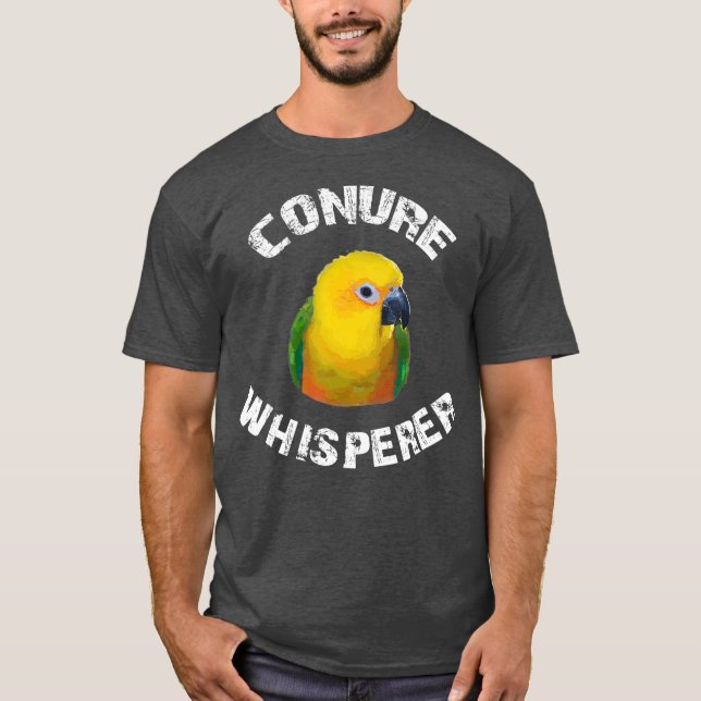 Camiseta Funny Jenday Conure Apparel Conure Whisperer (Anverso)