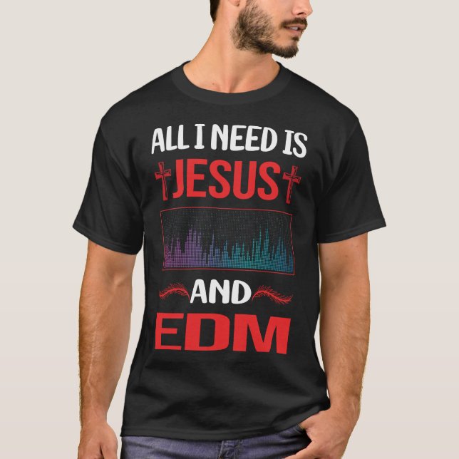 Camiseta Funny Jesus EDM (Anverso)