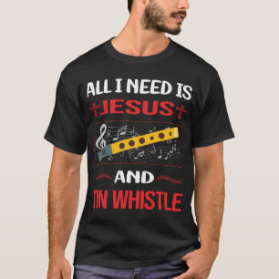 Camiseta Funny Jesus Tin Whistle Flageolet