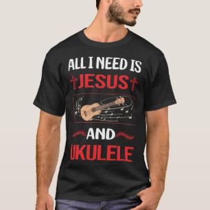 Camiseta Funny Jesus Ukulele