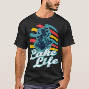 Camiseta Funny Jet Ski Lake Life Retro 70 Verano Vintage W