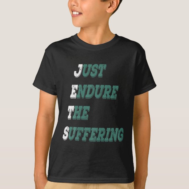 Camiseta Funny Jets Just Endure The Suffering New York Foot (Anverso)