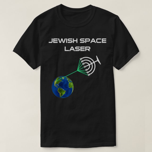 Camiseta Funny Jewish Space Laser Lazer  Tee Congress Woman (Diseño del anverso)