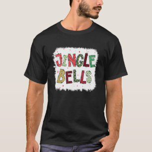 Camiseta Funny Jingle Bells Navidad Familia Pajama Bleach
