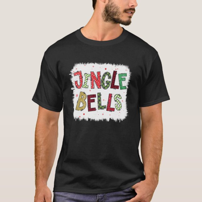 Camiseta Funny Jingle Bells Navidad Familia Pajama Bleach (Anverso)