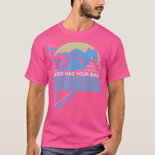 Camiseta Funny Jiu Jitsu Bjj El Retro Jesús tiene la espald