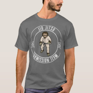 Camiseta Funny Jiu Jitsu Sloth Team BJJ and Grappling