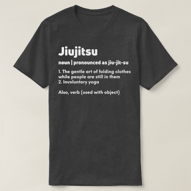 Camiseta Funny Jiujitsu Jiu jitsu Jiujitsu definición meani (Diseño del anverso)