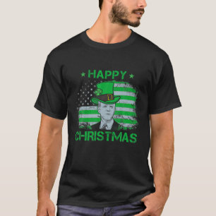 Camiseta Funny Joe Biden Navidades felices Leprechaun Biden