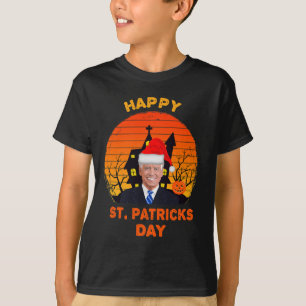 Camiseta Funny Joe Biden St Patrick Navidades Joe Biden Hal