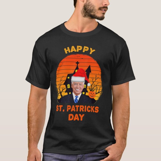 Camiseta Funny Joe Biden St Patrick Navidades Joe Biden Hal (Anverso)