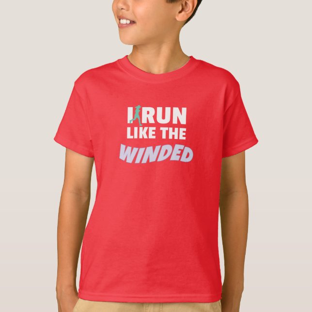 Camiseta Funny Jogger Runner Que Corro Como El Viento Corre (Anverso)