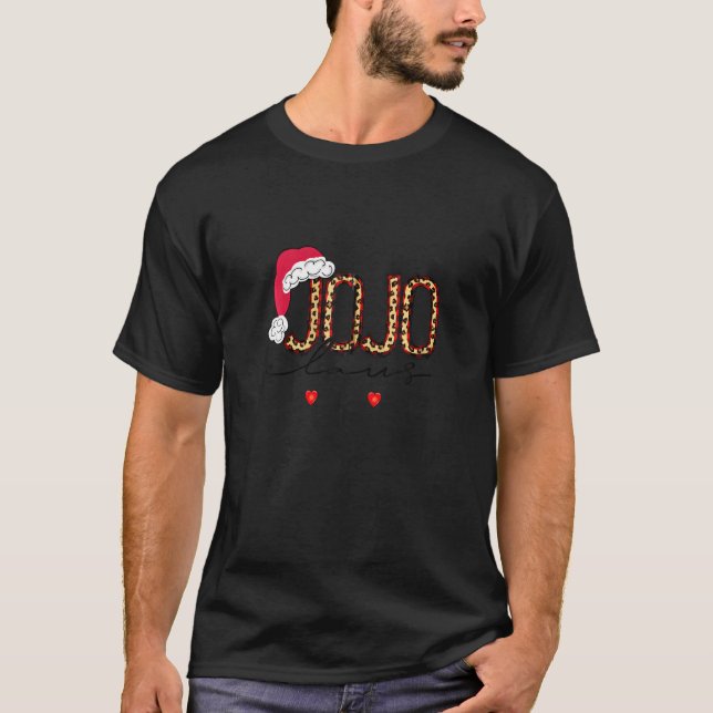 Camiseta Funny Jojo Claus Snowflake Leopard Navidades Zip (Anverso)