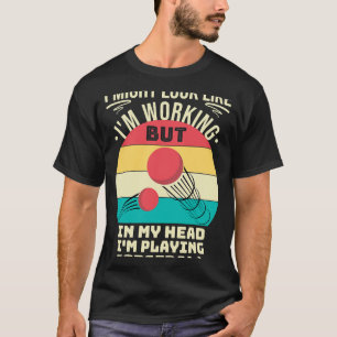Camiseta Funny Jugador De Béisbol En Mi Cabeza Im Jugando D