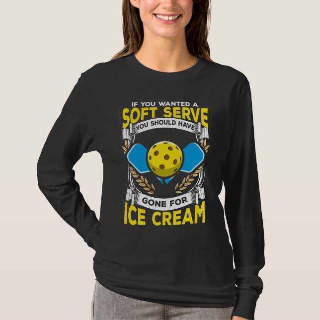 Camiseta Funny jugador de pelota sirve deporte sarcástico (Anverso)